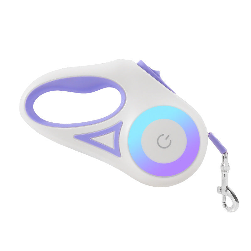 Dog Collar Leash Retractable with LED Spotlight – Bubbitas