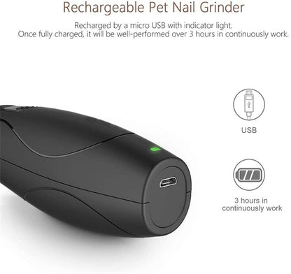 Safe Charging Low Noise Pet Electric Nail Polisher