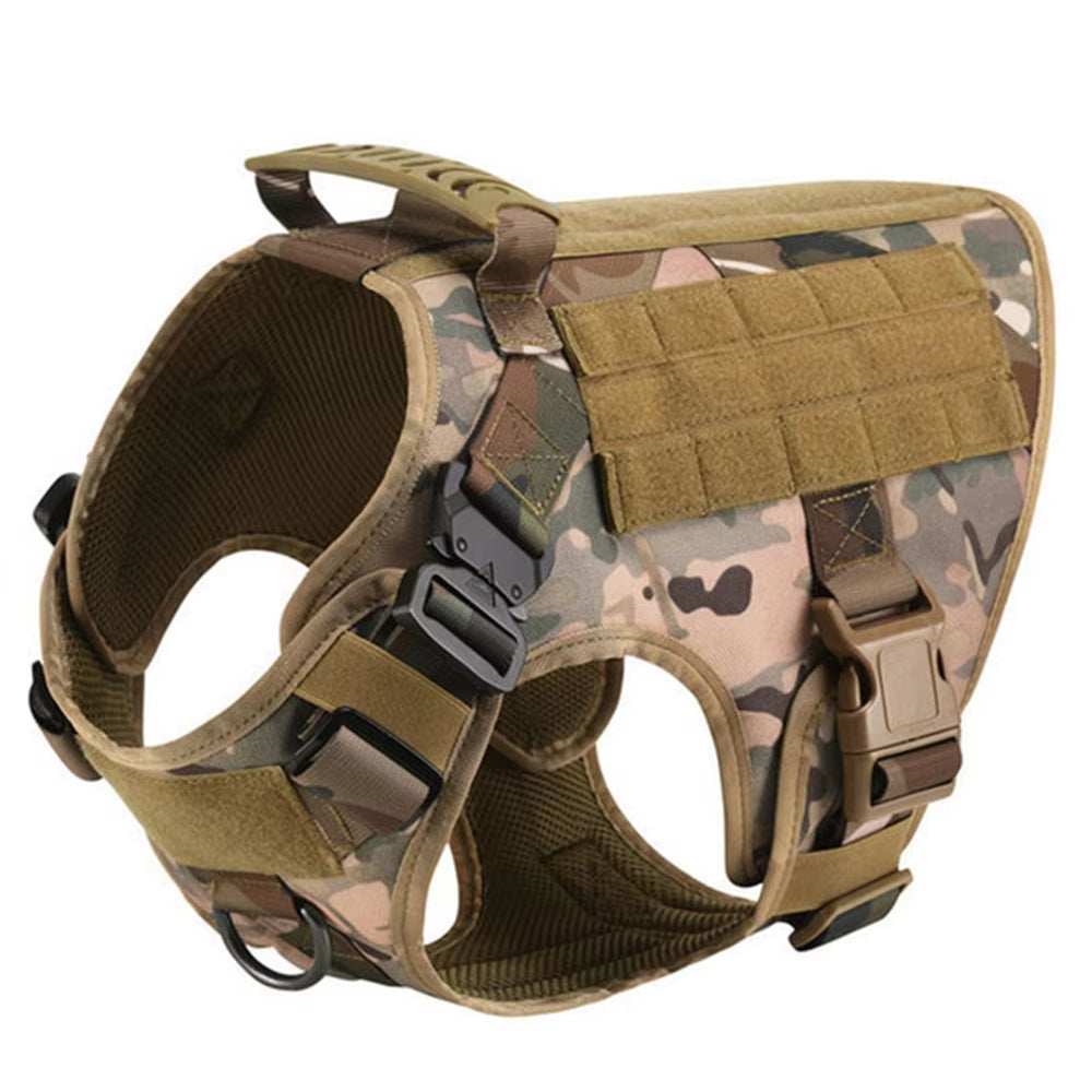 Luxury Pet Chest Nylon Camouflage Dog Leash Set