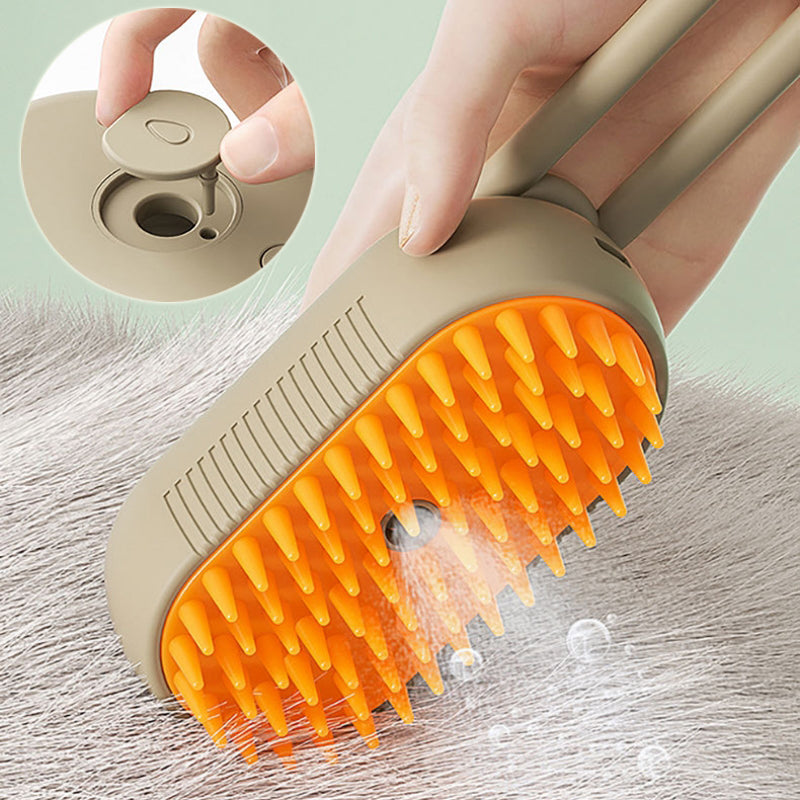 Steam Cat Brush 3-in-1 Electric Grooming Tool – Bubbitas