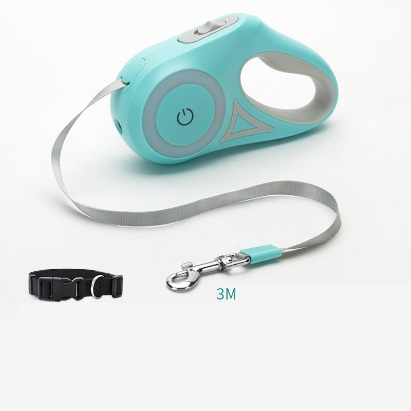 Interactive Retractable Dog Leash and Collar with Light – Bubbitas