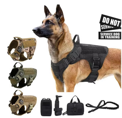 Luxury Pet Chest Nylon Camouflage Dog Leash Set