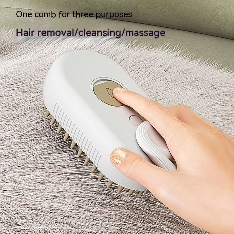 Pet Grooming 3-in-1 Electric Spray Steam Brush – Bubbitas