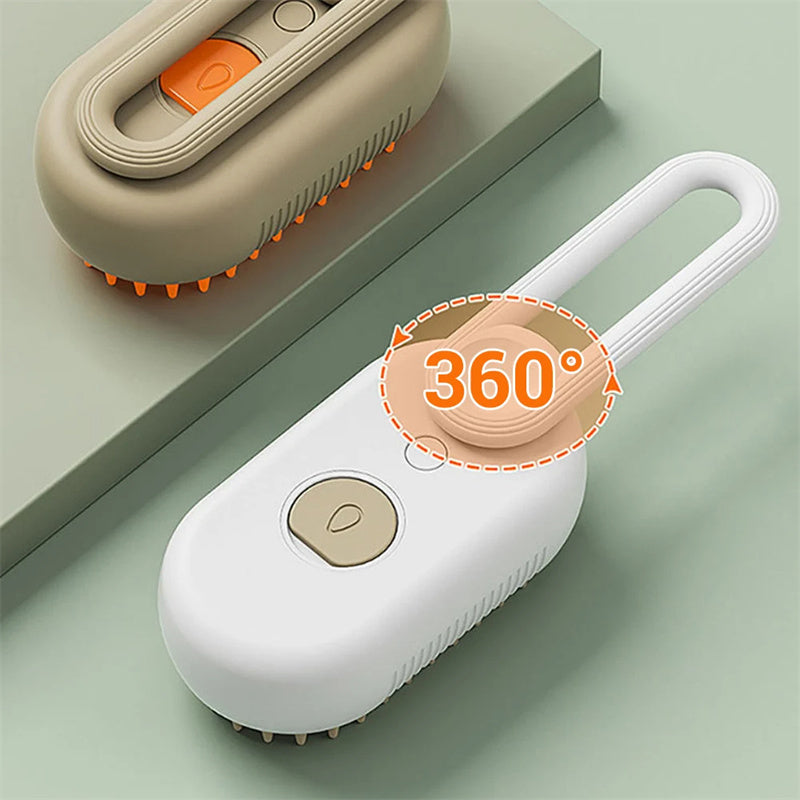3 In 1 Electric Spray Cat Steam Brush – Bubbitas